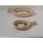 4" Floral Beige Clay Mini Frying Pan