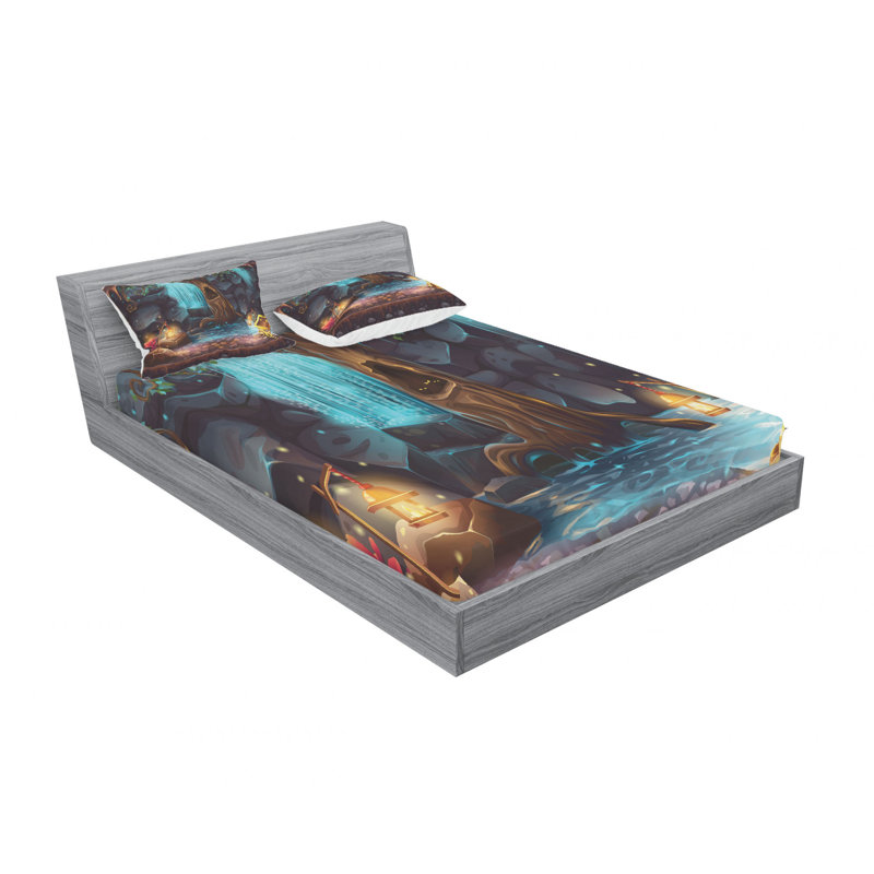 Ensemble de draps paysager, Ensemble de drap pour grand lit avec drap-housse