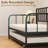Daybed With Trundle, Metal Trundle Bed, Sofa Bed Frame With Heavy Duty Metal Slats Sppports, Space Saving, For Living Room, Bedroom And Guest Room