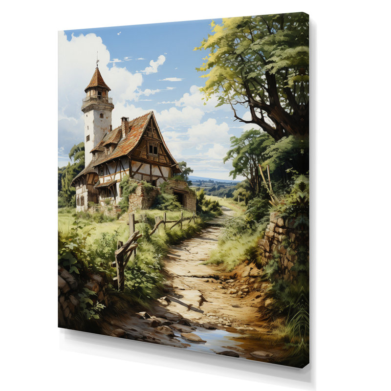 Belovs, Allemagne, campagne, bonheur I, Toile tendue, H 40 po x l 30 po x P 1,5 po