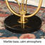 Modern luxury-style brass ear-of-wheat decorative floor clock