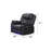 Challenger Modern Contemporary LED Power Recliner Chair Made With Wood And Metal Frame In Black-323546535