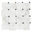 Carrera Marble Pinwheel Mosaic Wall & Floor Tile-40588309