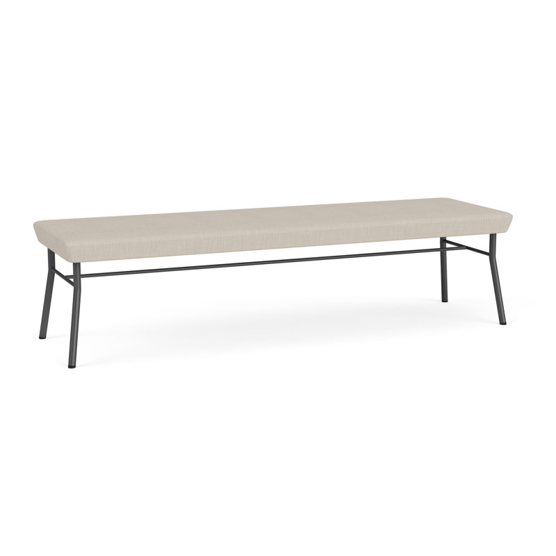Banc en métal 3 places Chat, Gris anthracite, Plot Line neutre