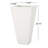 Modern 13" Outdoor Planter, White - Create A Beautiful Environment Cast Stone Planter For And Elegant Areas-1216637954