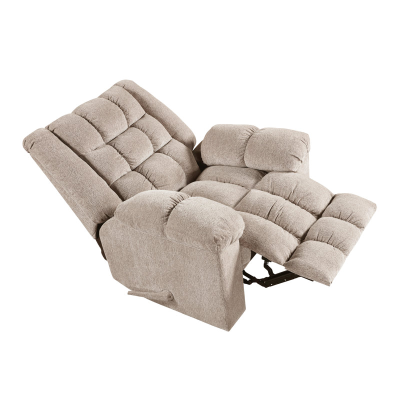 Fauteuil inclinable en chenille 1pc, Brun