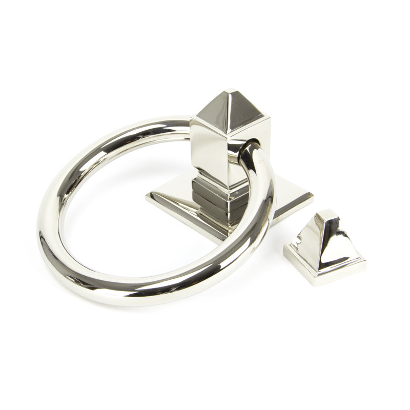 Ring Door Knocker, Polished Nickel