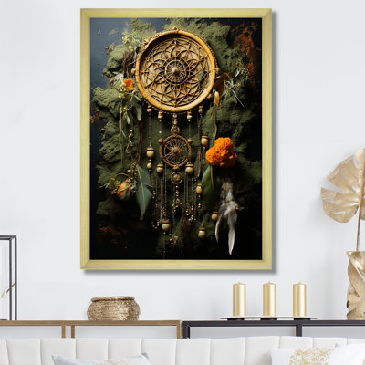 Capteur de rêves amérindien sur toile