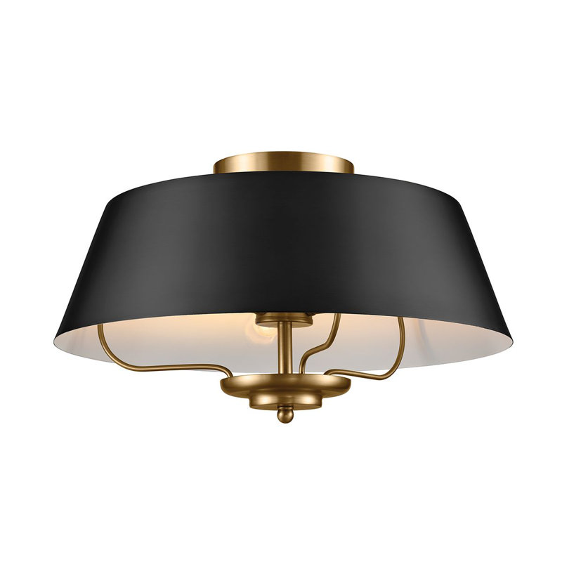 Atifa 3 - Light Simple Pendant, 21" H x 40.6" W, Black