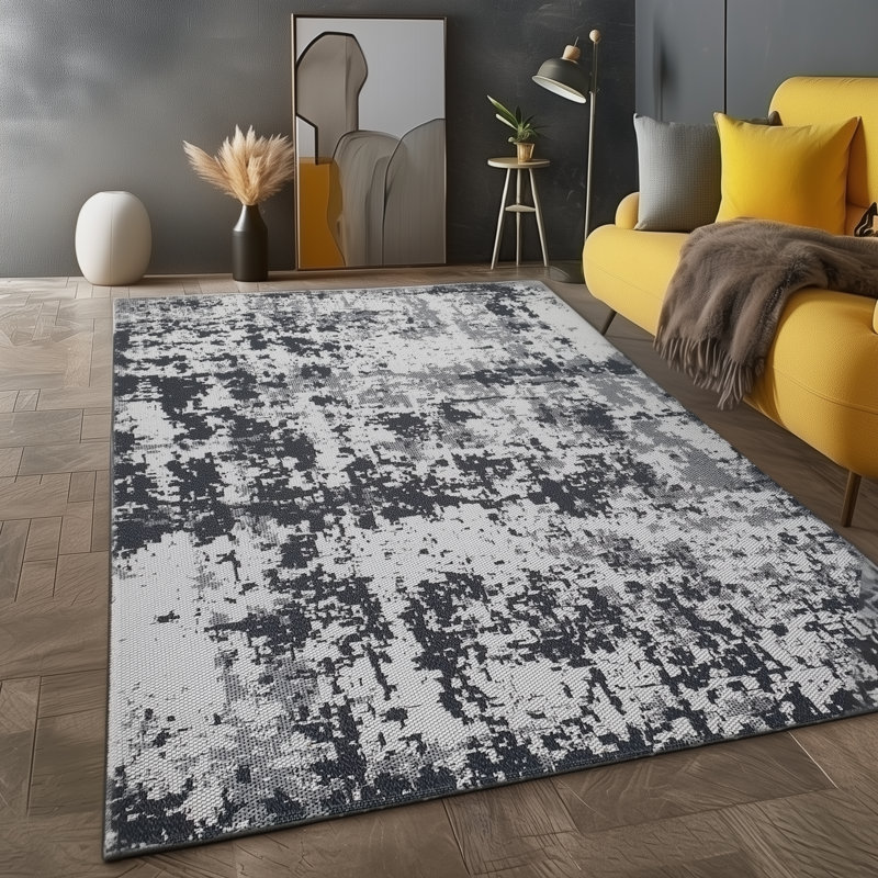 Detwiler Abstract Cotton Area Rug, Rectangle 192 x 290cm