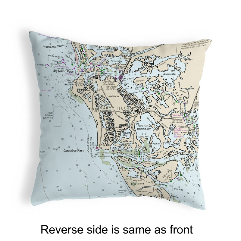 Outdoor Reversible Throw Pillow