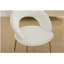 Chaise de salle à manger 1 pièce en tissu Teddy, avec dossier incurvé et pieds en métal doré, convient à la cuisine ou à la salle à manger-768487832