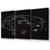 Bugatti Veyron Psychedelic Rear - 3 Piece Wrapped Canvas Print