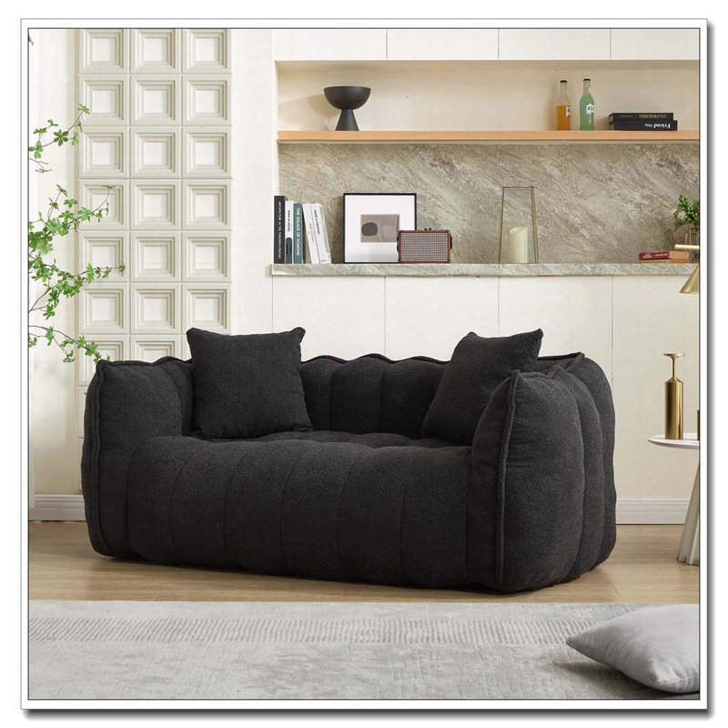 Chenille Fabric Bean Bag Sofa