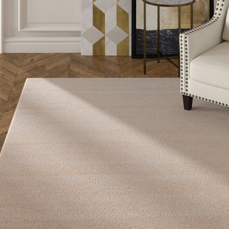 Tapis beige tissé à la main Lavonia, Rectangle 8 pi x 10 pi
