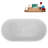 60" Streamline Soaking Glossy White Freestanding Tub and Tray With Internal Drain-108300153