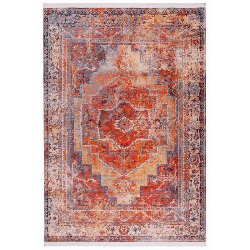 Tapis luxueux en velours, 5,9 x 9,5 pieds | 100% velours, hauteur de poils de 0,3 pouce | Dessous antidérapant, lavable à la machine, texture chenille, impression numérique | Idéal pour le salon, la chambre à coucher et la décoration intérieure