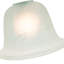 12cm H Glass Lamp Shade in White