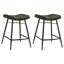 Tabouret de comptoir rembourré Amita-363070620-363070621