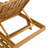2/3 FOLDABLE ACACIA WOOD LOUNGE CHAIR WITH ADJUSTABLE BACKREST, TEAK FINISH UNCUSHIONED, FOR BACKYARD POOL GARDEN PATIO