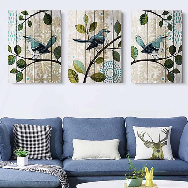 3 Piece Wrapped Canvas Print, 40 cm H x 30 cm W