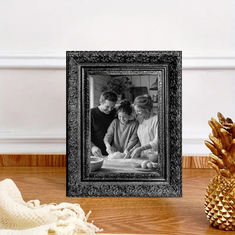 Cadre photo 1 pièce noir pour décor de photos et de bureau 5 po x 7 po, Noir, 1, L 5 po x H 7 po
