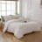 Solayne Muslin Duvet Cover Set 100% Cotton Double-Layer Linen Like Gauze Comforter Cover 3 Pieces Breathable & Lightweight For All Season-111460461-111460468