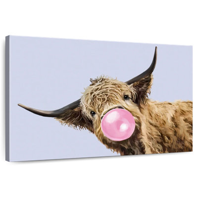 Bubble Gum Highland Cow