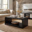 Table basse moderne en MDF de 47,24 pouces avec tablette de rangement ouverte-742626572