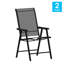 Chaise de patio pliante d'extérieur Hedgesville-86859327