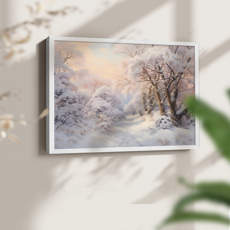 Paysages rétro-DCC-XXIV - impression encadrée - réaménageable, H 22 po x l 28 po, Blanc