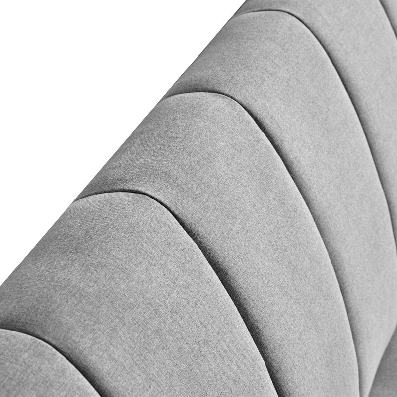 Bergen 66" Upholstered Convertible Futon Sofa,  Gray Woven
