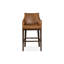 Upholstered Stool with Solid Wood Frame-1937703163
