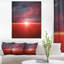 « red pops » à coucher de soleil, reproduction de photo sur toile tendue-18297179-33186817