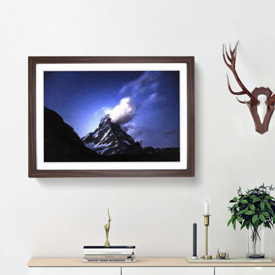 Matterhorn Mountain in Switzerland - Picture Frame Painting Print on MDF