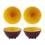 Tropical Fruits Earthenware Dessert Bowl