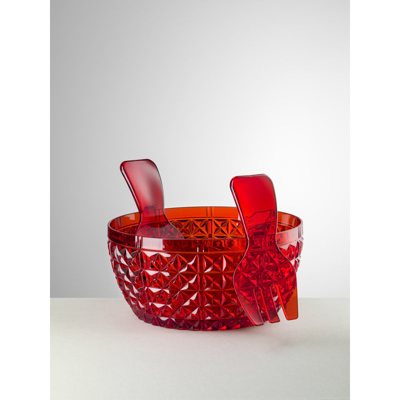 Churchill Acrylic Salad Bowl, Red