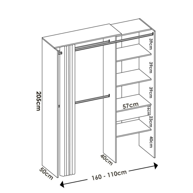 Manifactured Wood Wardrobe