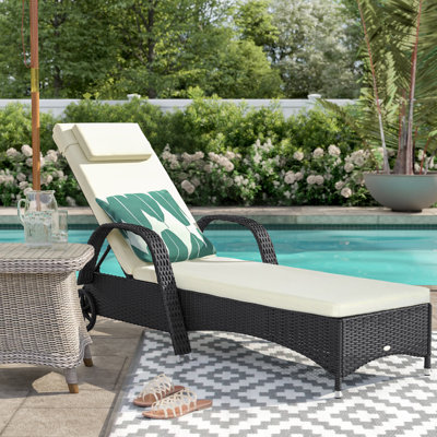 Ronning Ridgevale Reclining Sun Lounger with Cushion