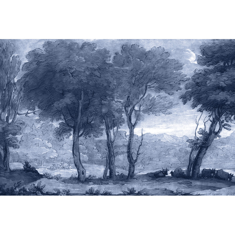 «Pastoral Toile I», peinture sur toile, H 24 po x l 36 po