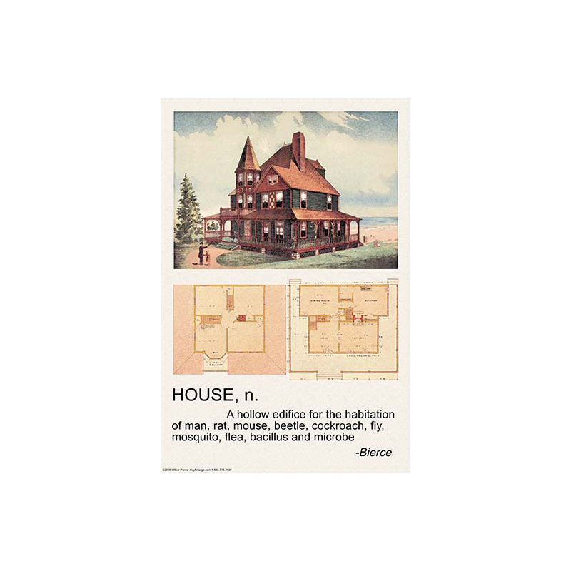 « house n. » par wilbur pierce, impression, H 66 po x l 44 po