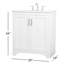 Moore 30'' Single Bathroom Vanity with Engineered Marble Top-1100499804