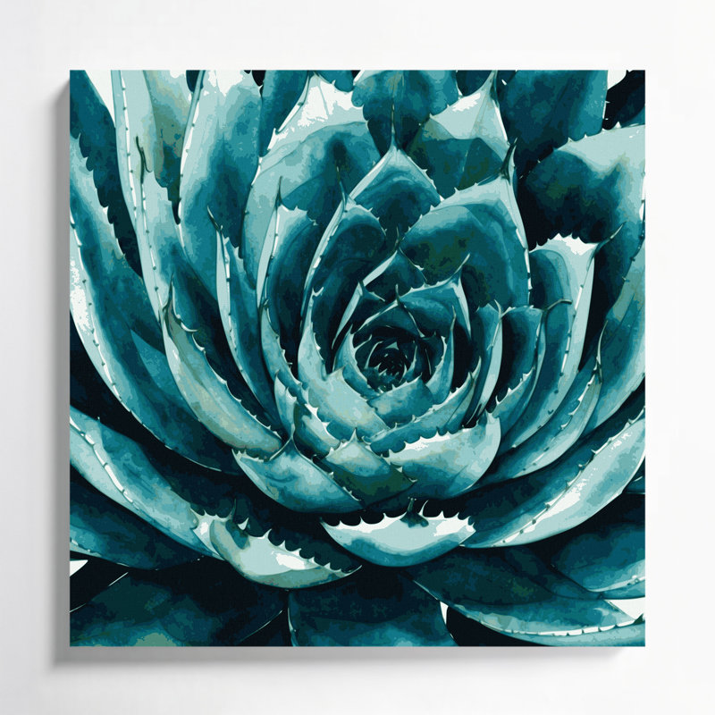 Art mural sur toile Botanical Agave Green