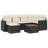 Vidaxl Garden Sofa Set Black, Cream White