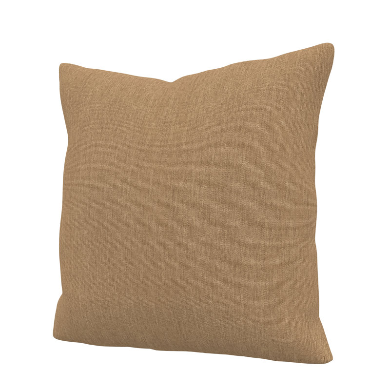 Gabi Sunbrella® Indoor/Outdoor Throw Pillow, Square 24", Canvas Heather Beige Sunbrella® Canvas