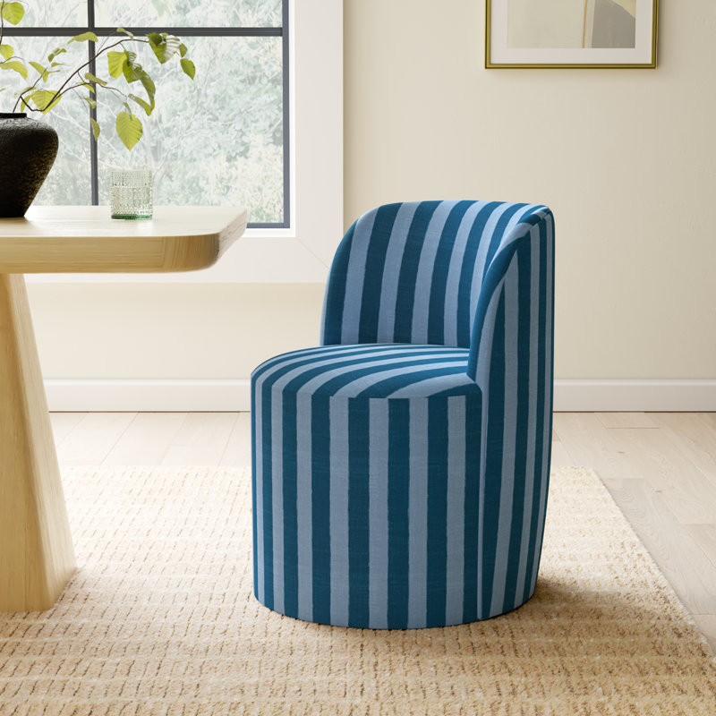 Begonia Dining Chair, Brush Canopy Tonal Blue