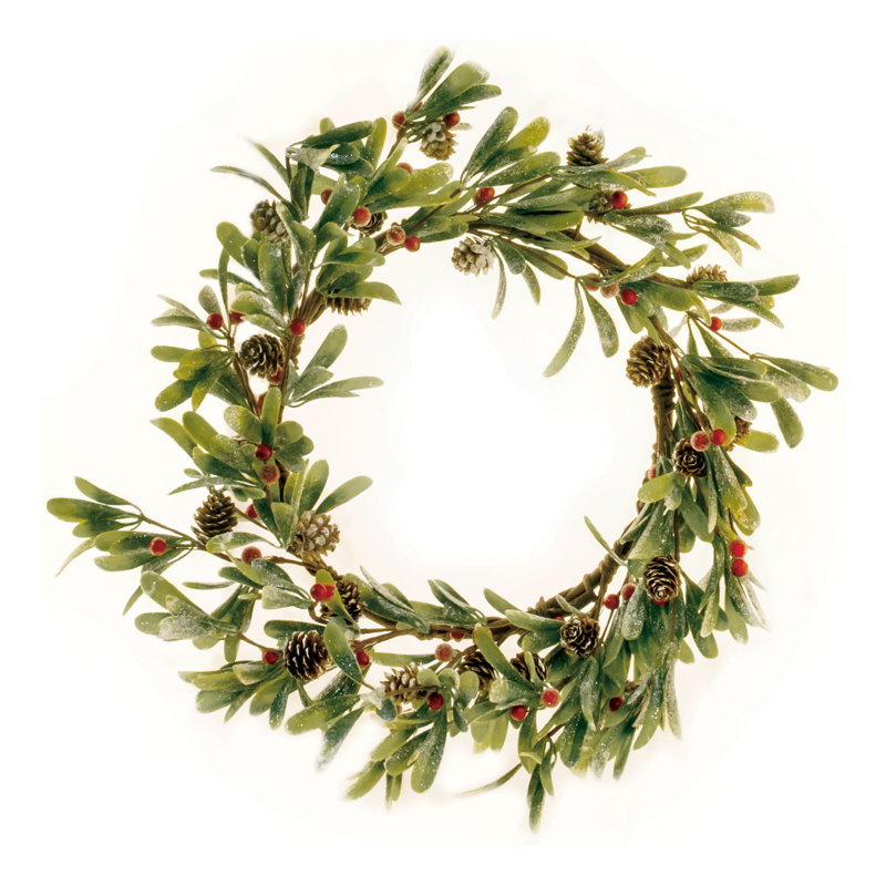 Couronne en polyéthylène 20 po Merry Mistletoe