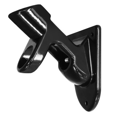 Porte-mât à deux positions Arcola | Support de fixation avec matériel - en fonte - Revêtement robuste et antirouille - Diamètre intérieur de 1 po (blanc)