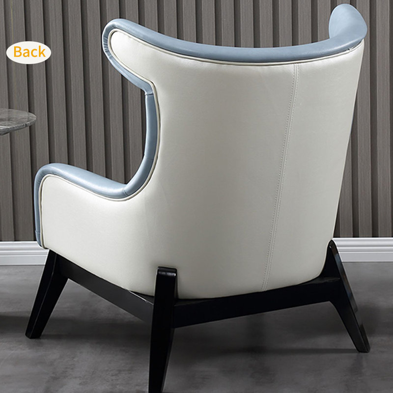 Méridienne moderne à dossier haut de luxe, Bleu royal