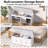 8 Pairs Shoe Storage Bench Entryway Storage Bench With Cushion
